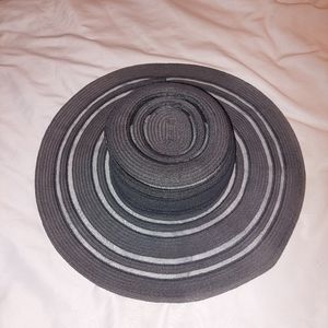 Black summer hat